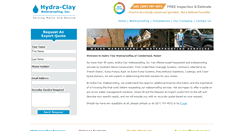 Desktop Screenshot of hydraclaywaterproofing.com